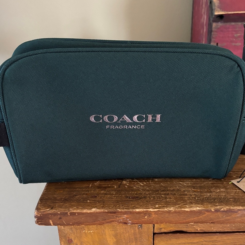 COACH Green Fragrance Travel Pouch